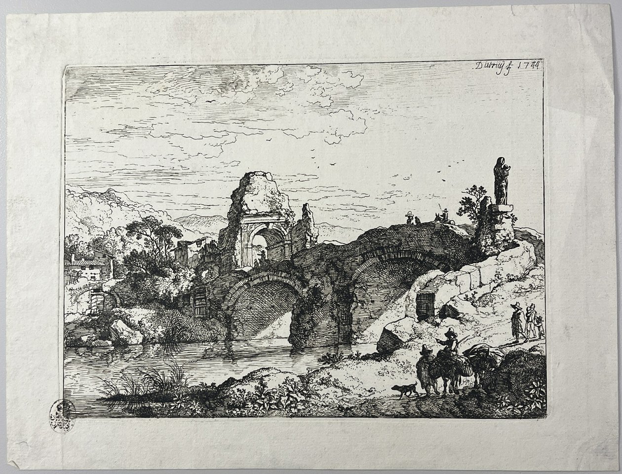 Die Steinbrücke von Christian Wilhelm Ernst Dietrich