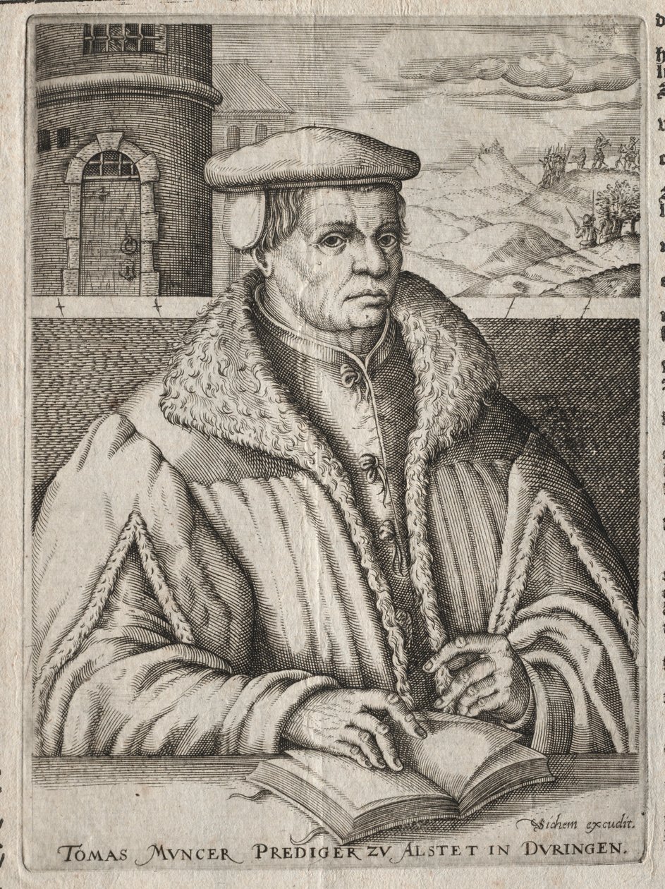Porträt von Thomas Müntzer, 1609 von Christoffel van Sichem