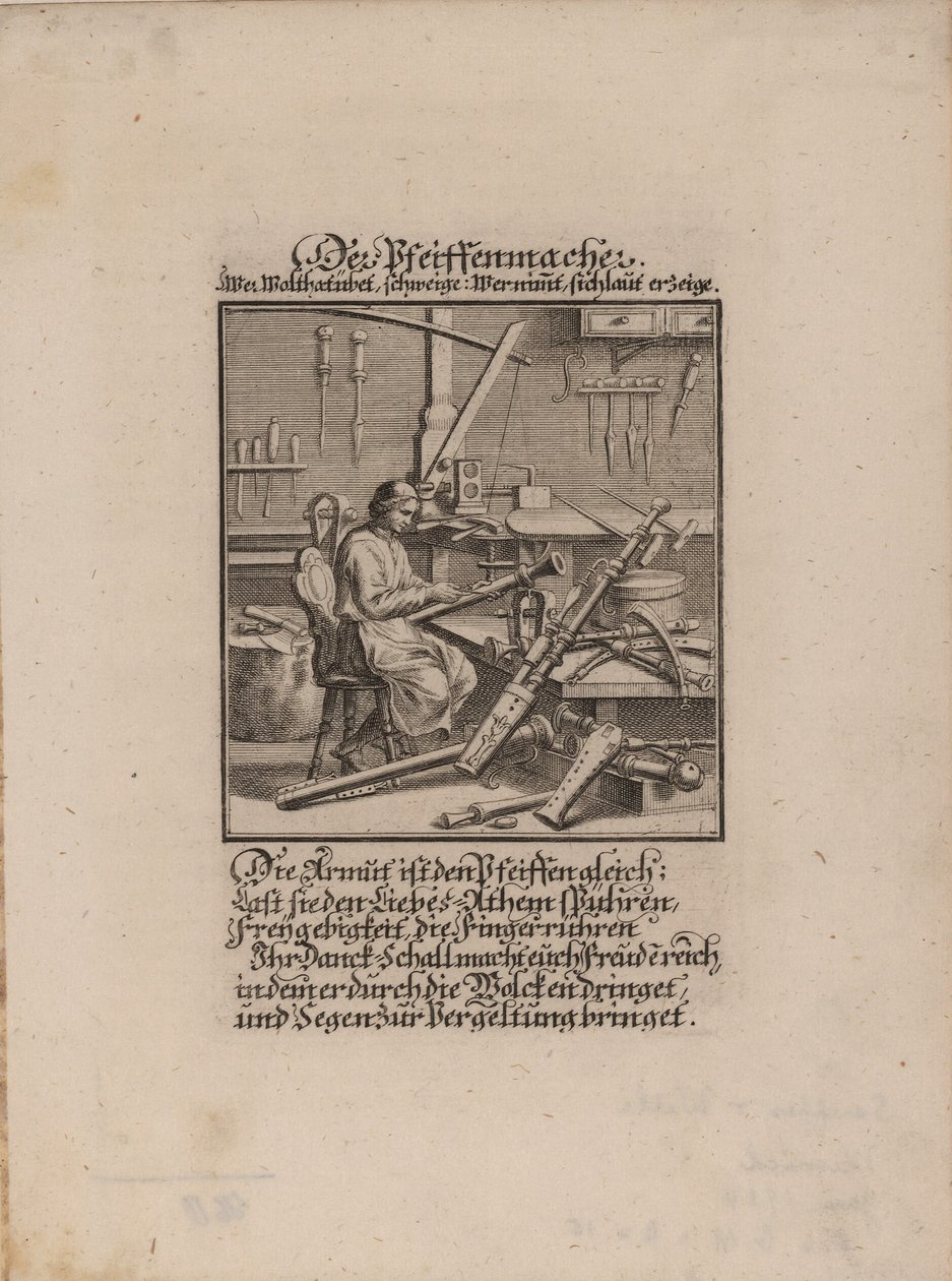 Der Blasinstrumentenmacher von Christoph Weigel the Elder