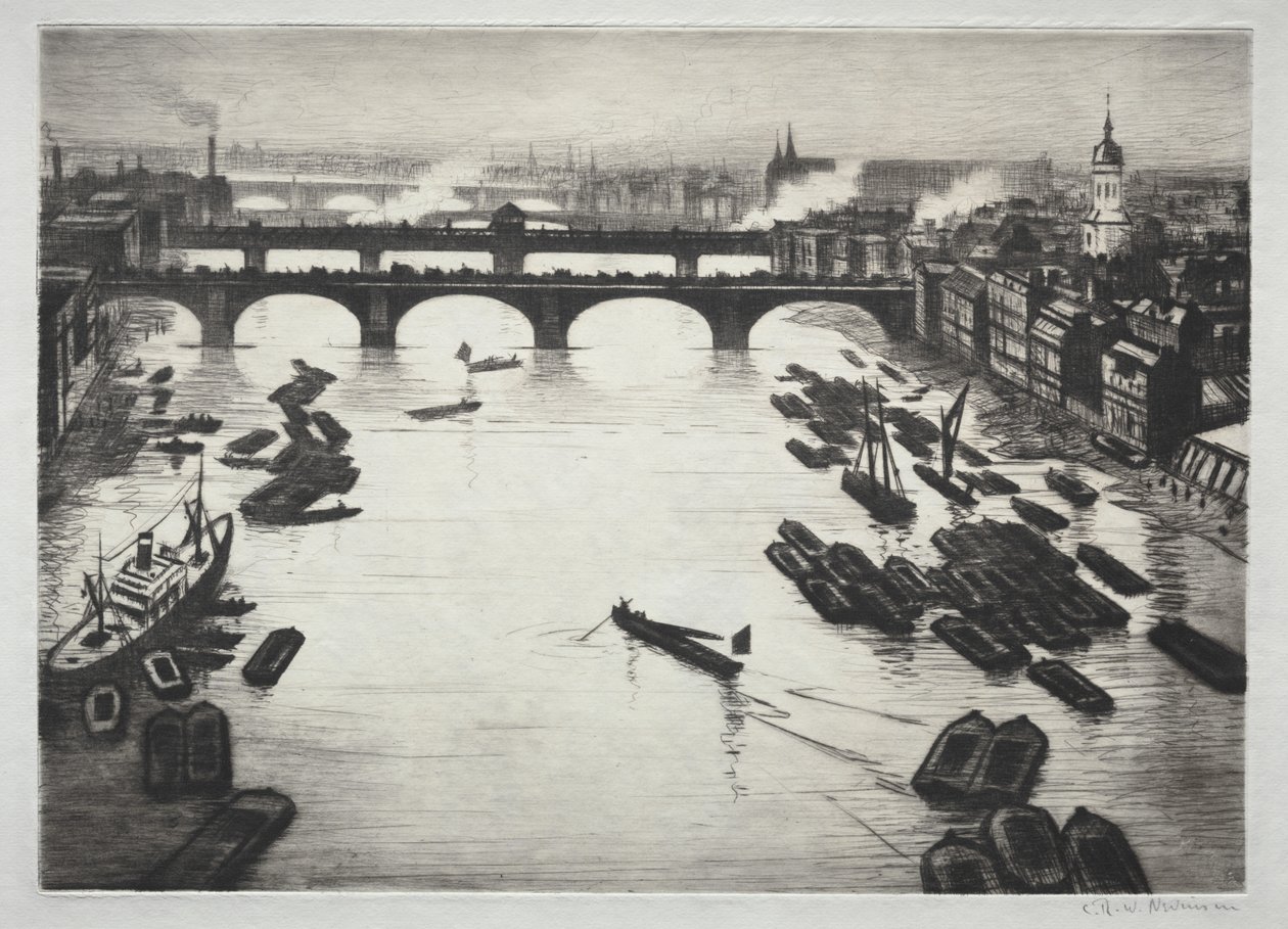 Londoner Brücken von Christopher Richard Wynne Nevinson