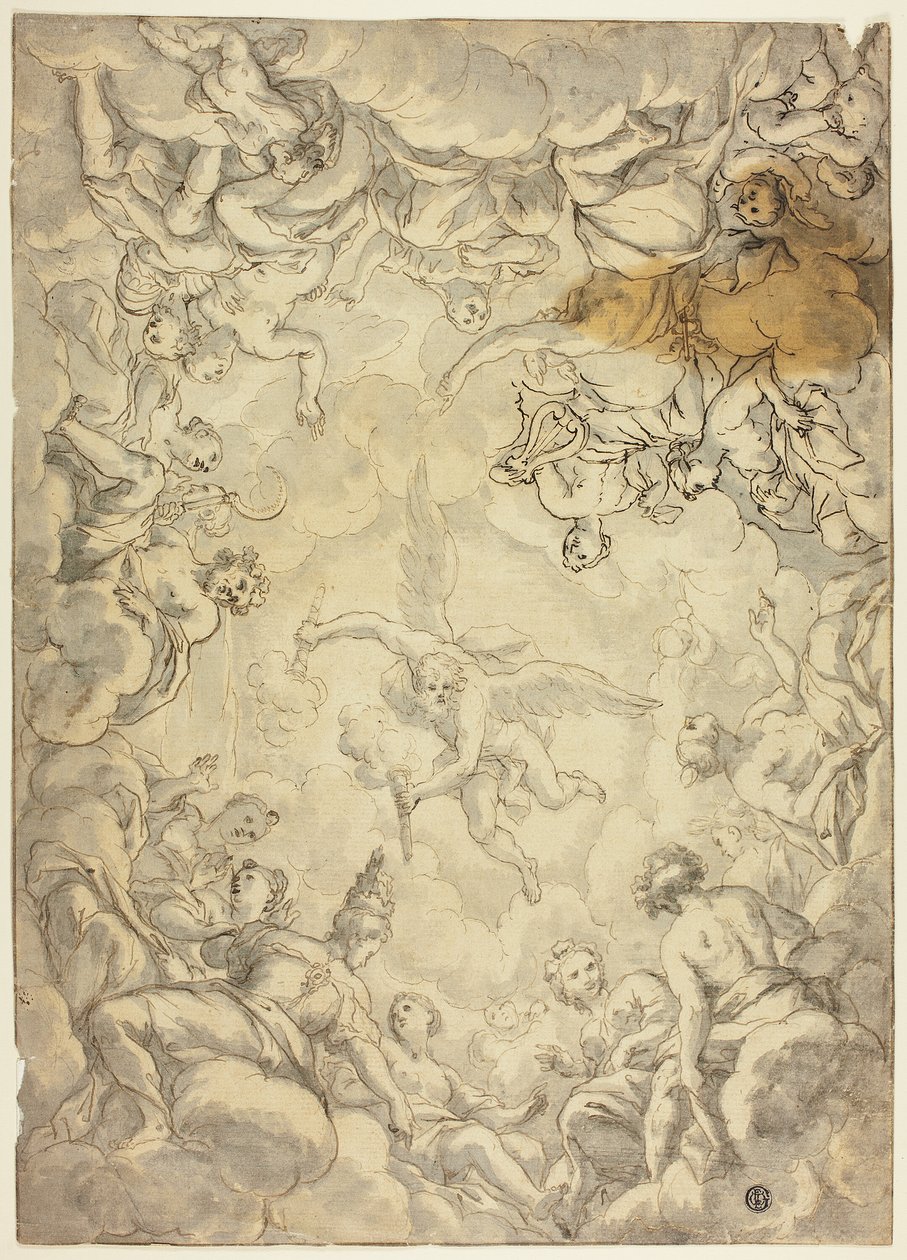 Prometheus, der Feuer vom Olymp nimmt von Cigoli