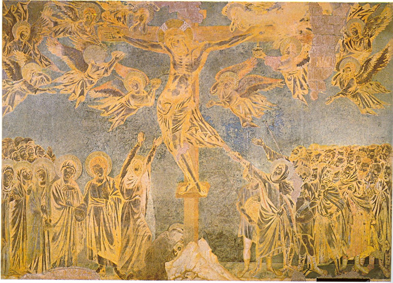 Kreuzigung des linken Querschiffs von Cimabue