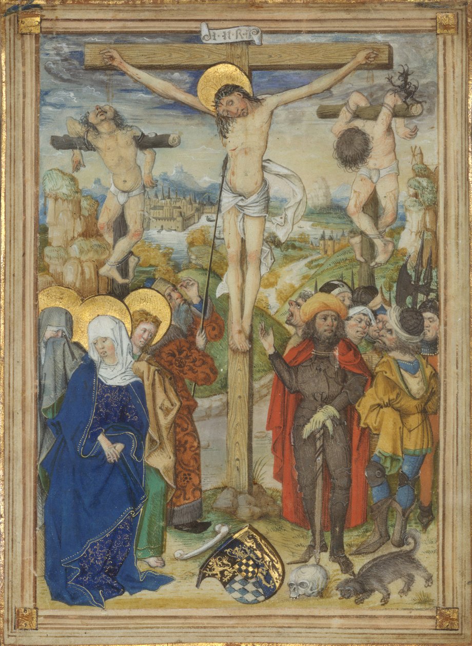 Die Kreuzigung, 1481-82 von Circle of the Housebook Master