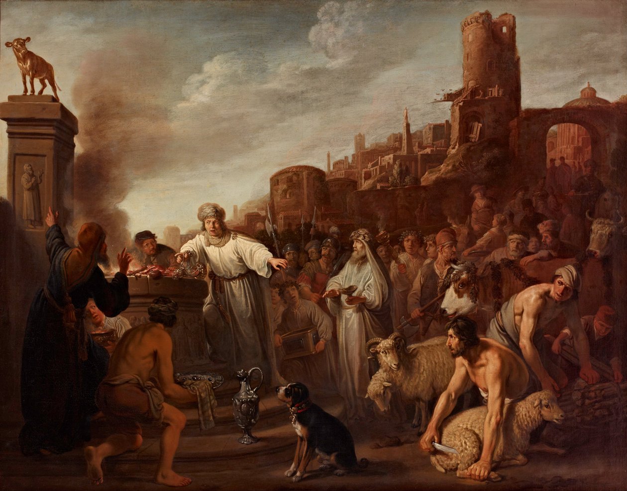 Opfer von Jerobeam von Claes Corneliszoon Moeyaert