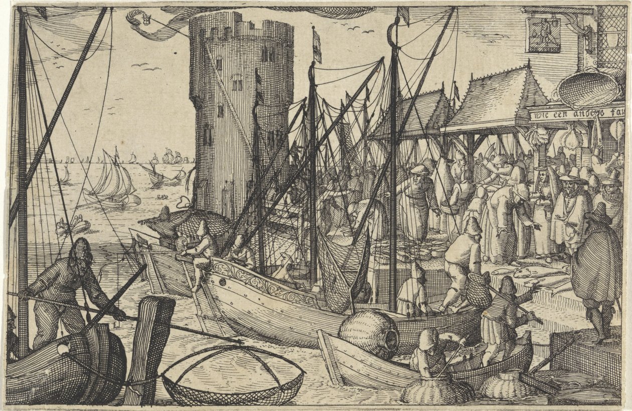 Der Fischmarkt von Claes Jansz. Visscher (II)
