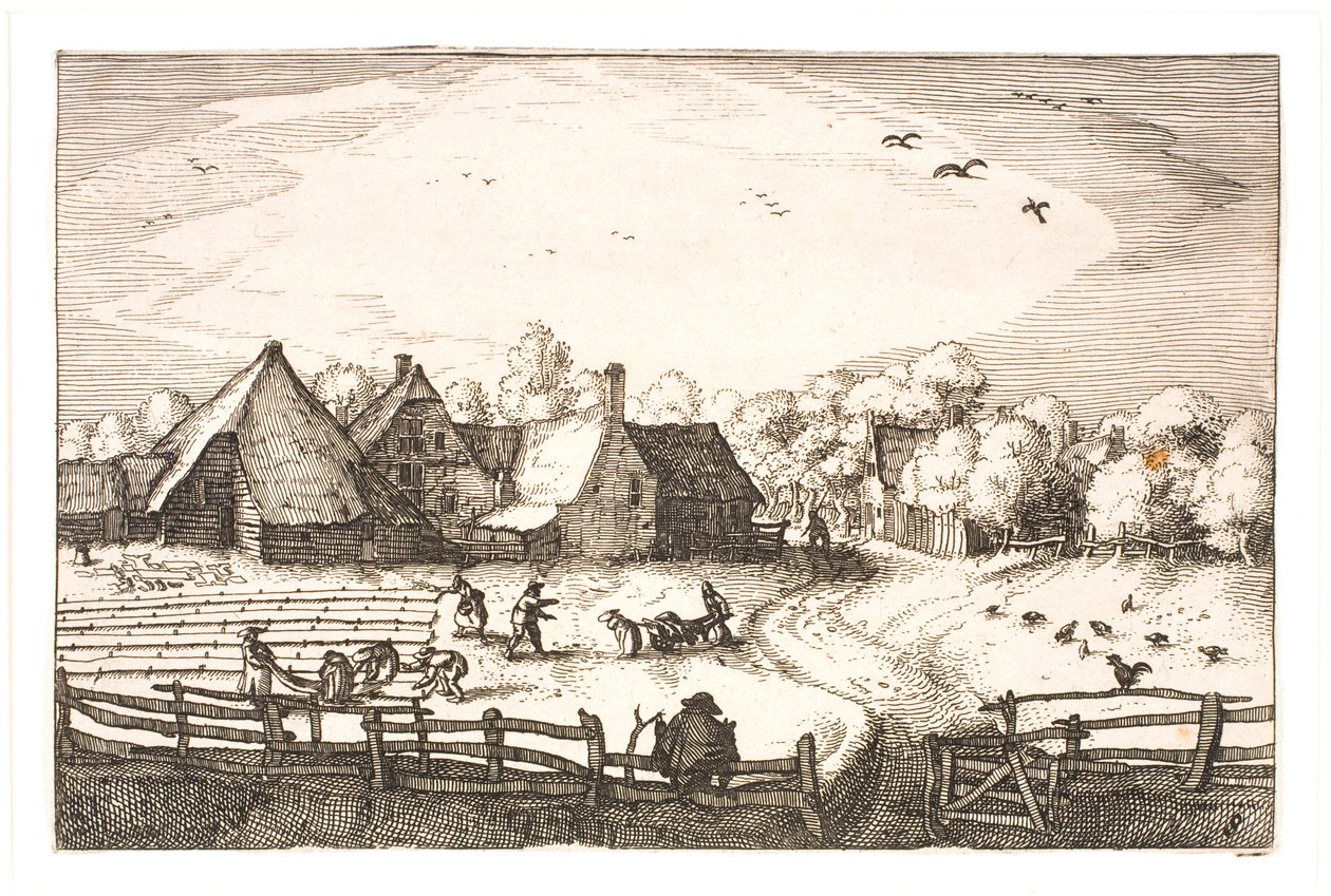 Bleichfelder in der Nähe des Haarlemmerhout von Claes Jansz. Visscher