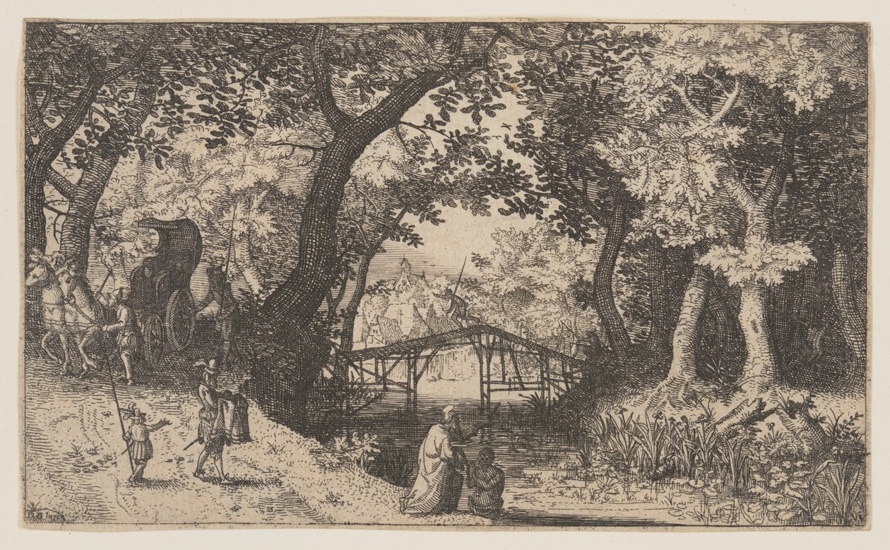 Die Taufe des Eunuchen von Claes Jansz. Visscher
