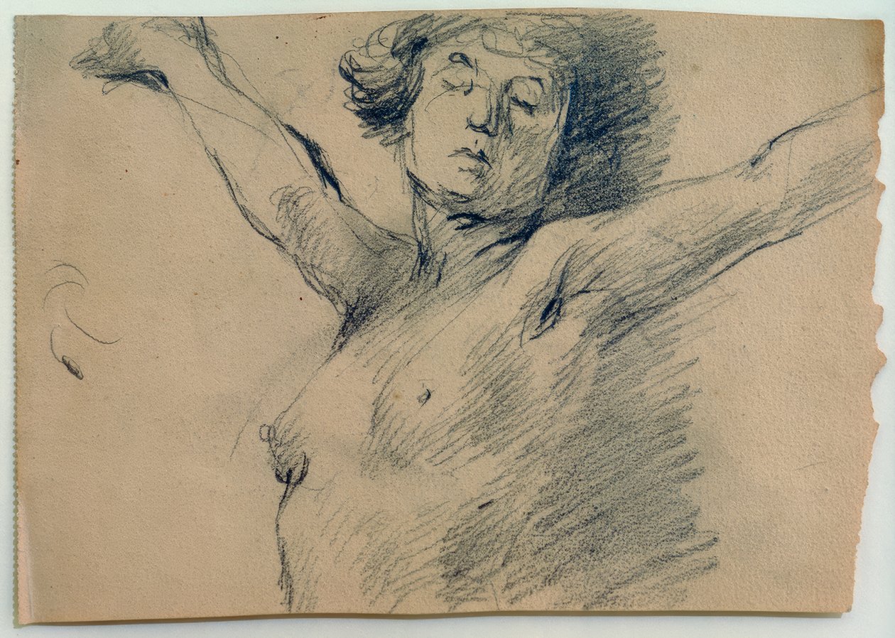 Weiblicher Akt, Halbfigur von Clara Siewert