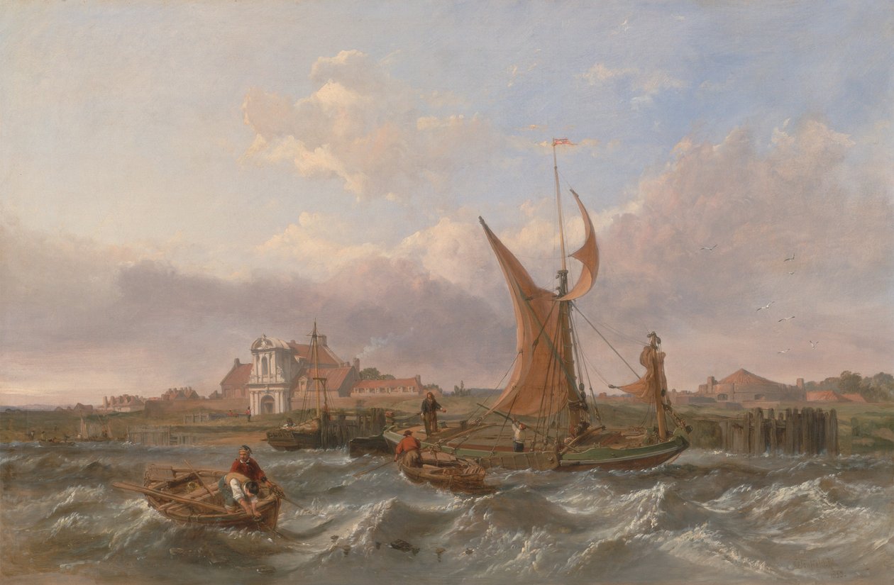 Tilbury Fort - Wind gegen die Flut von Clarkson Frederick Stanfield