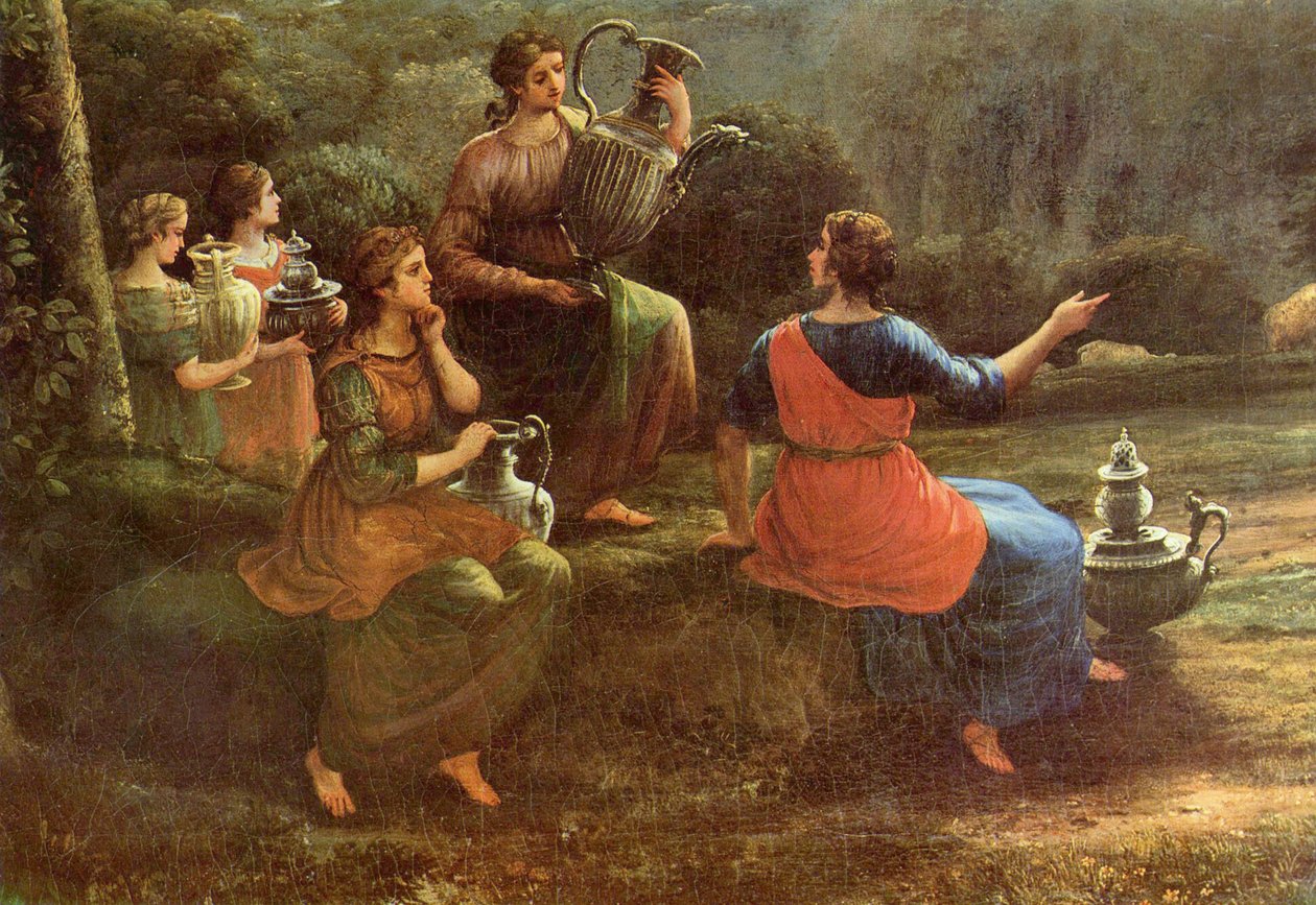 Vedute von Delphi mit einer Opferprozession von Claude Lorrain
