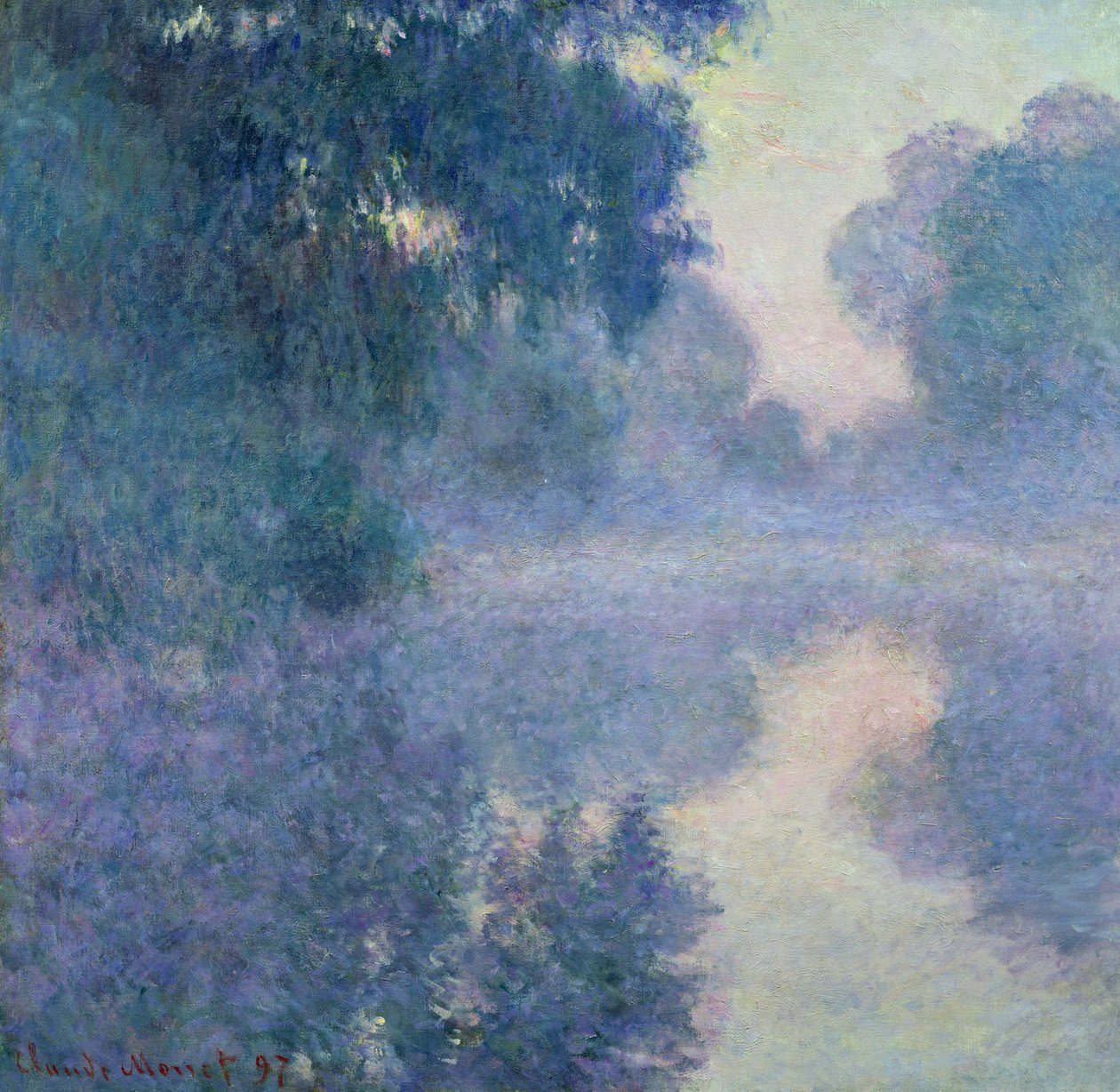 Zweig der Seine bei Giverny, 1897 von Claude Monet