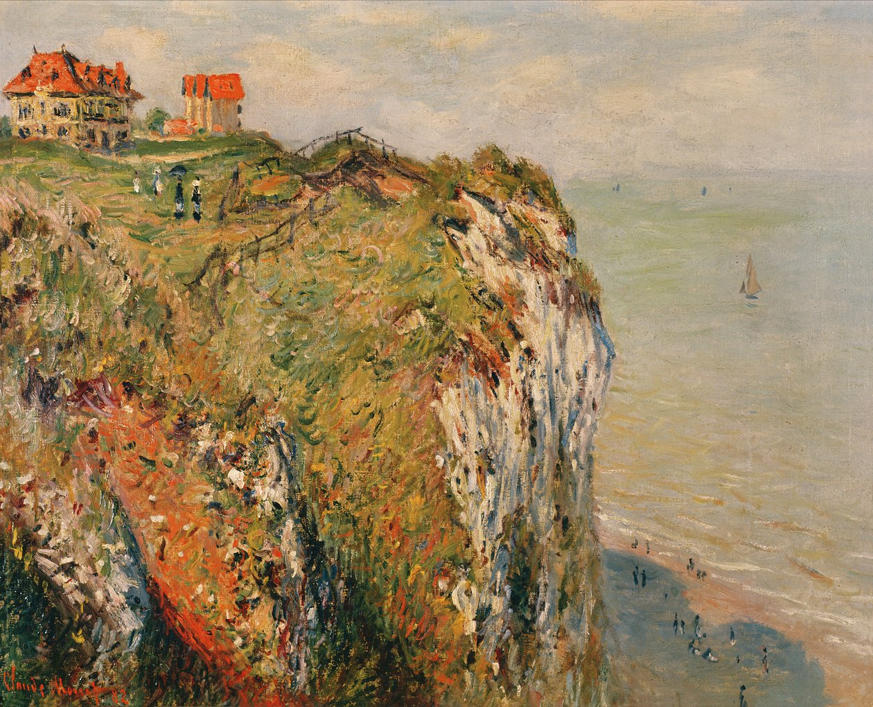 Klippe bei Dieppe, 1882 von Claude Monet