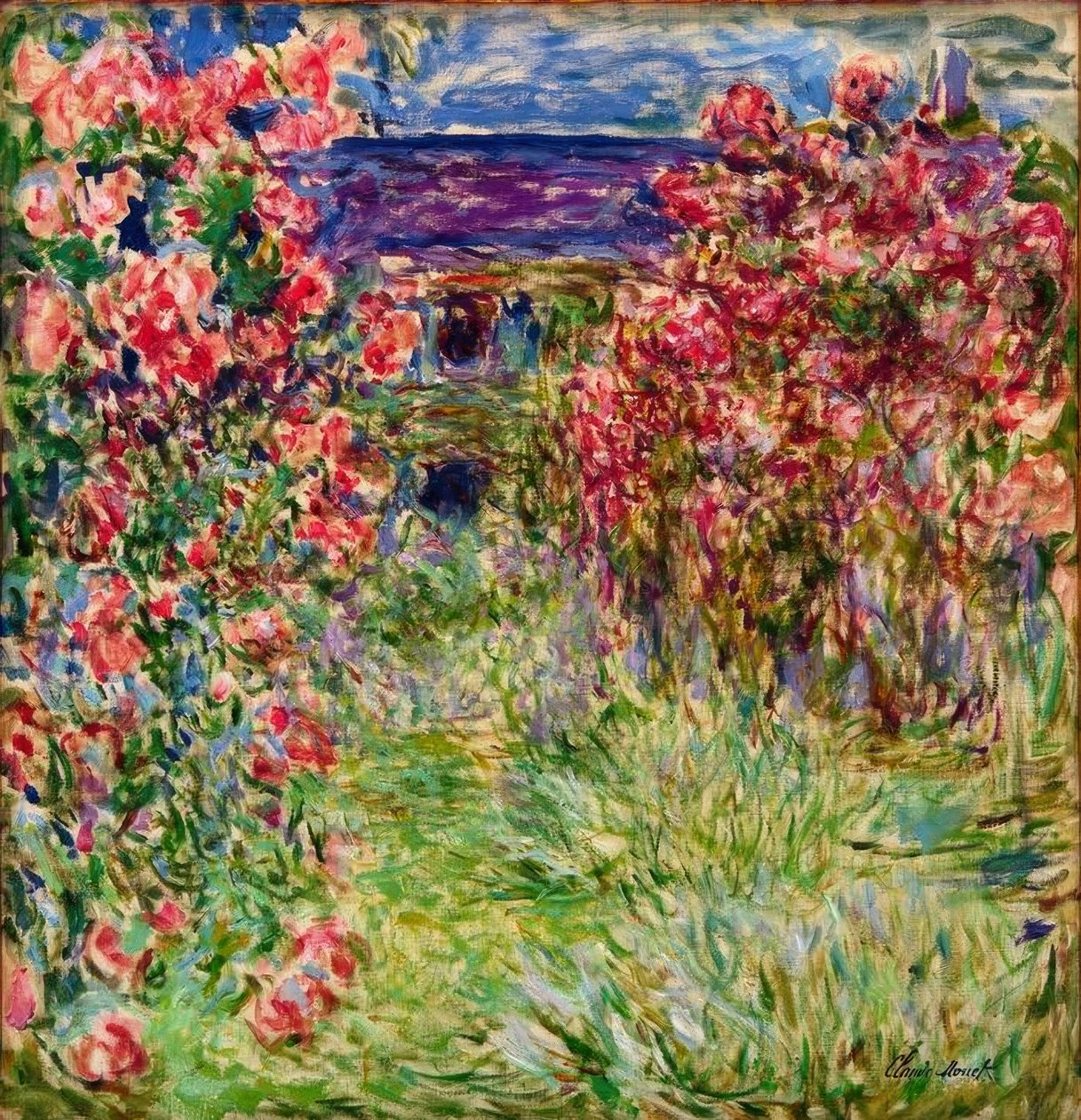 Das Haus in den Rosen von Claude Monet