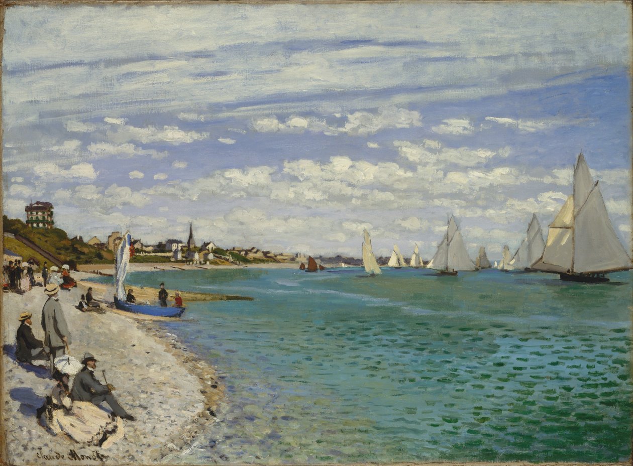 Regatta in Sainte-Adresse von Claude Monet