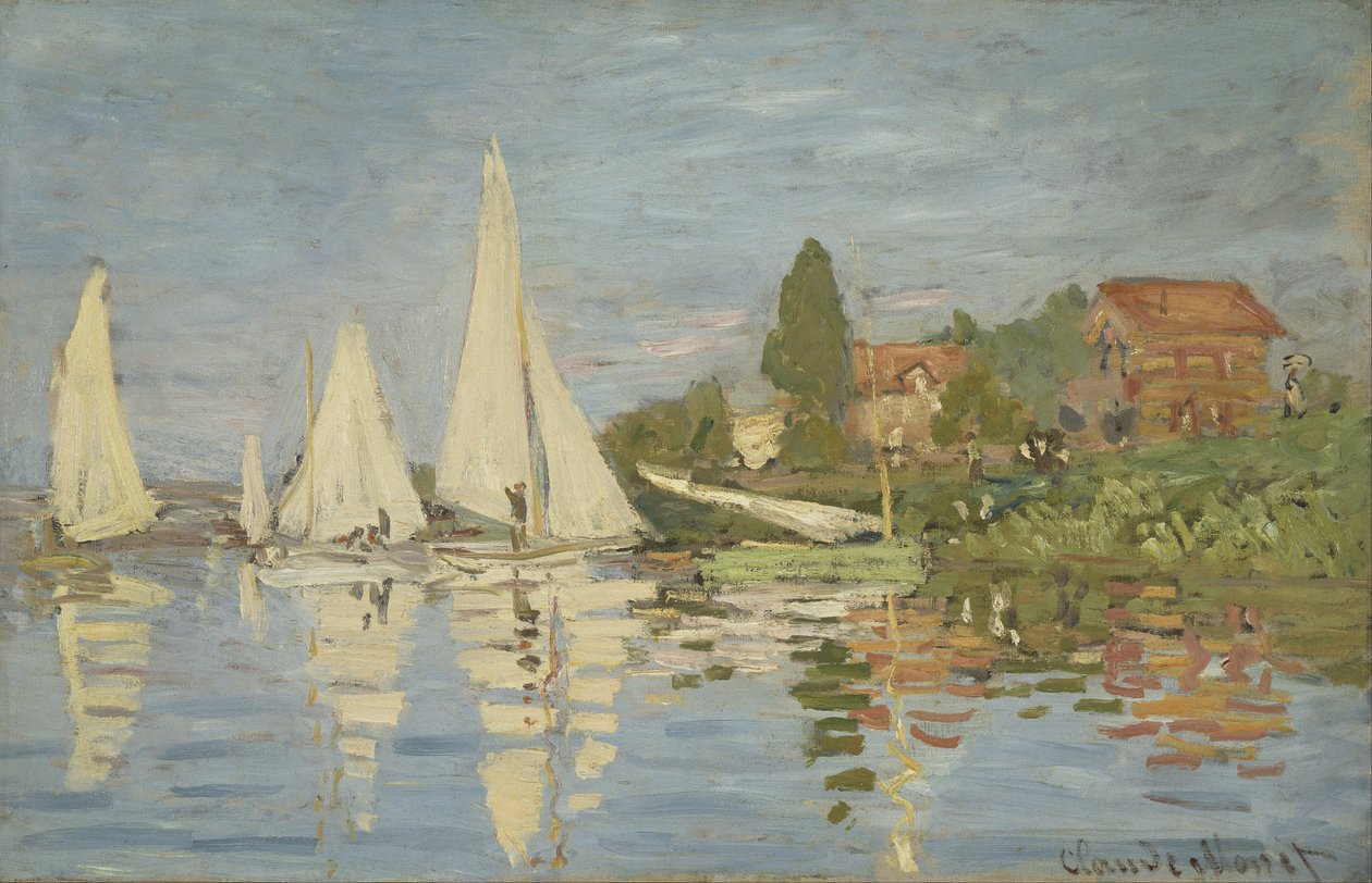 Regatten in Argenteuil von Claude Monet