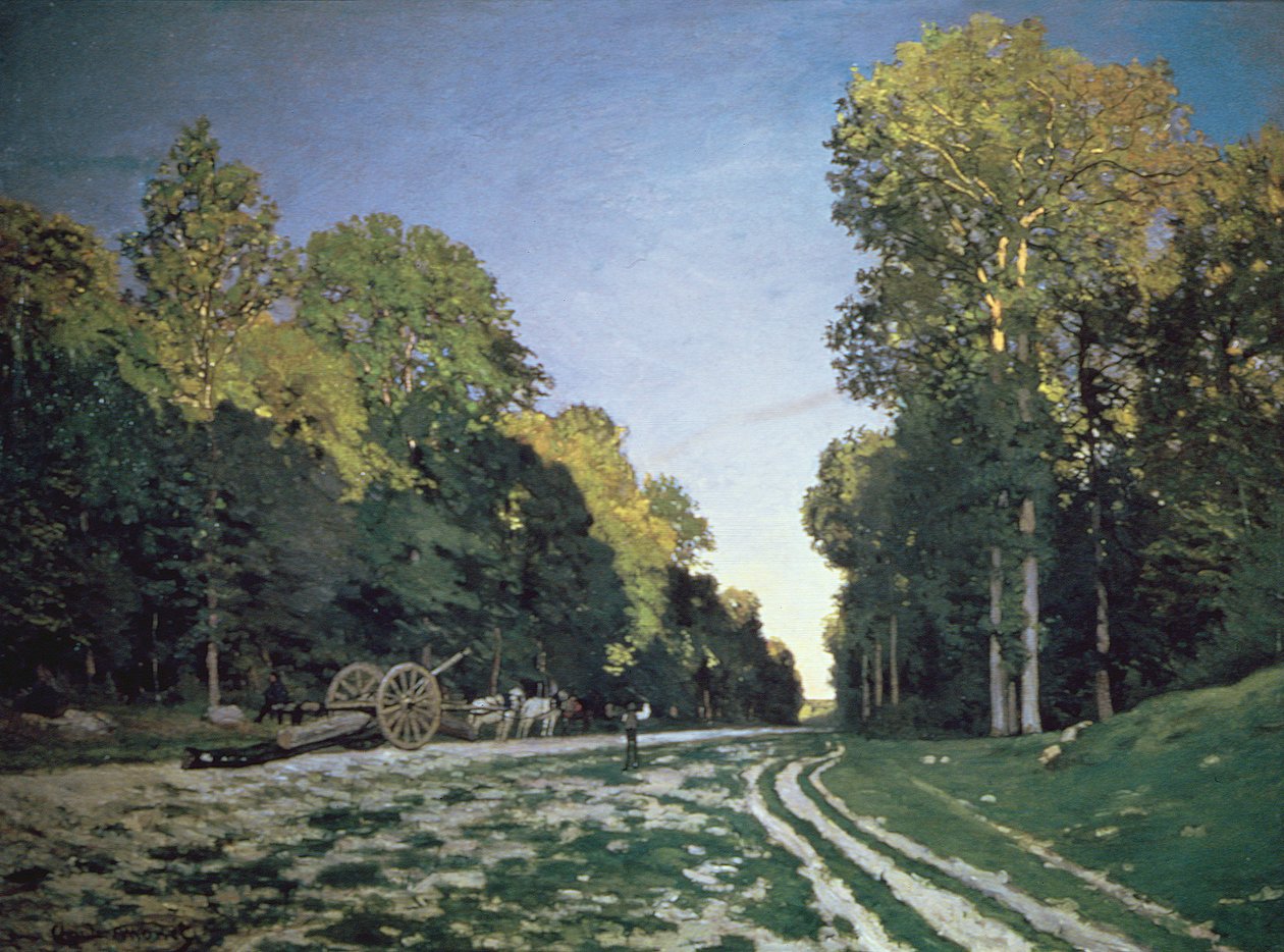 Route de Chailly, Fontainebleau, 1864 von Claude Monet