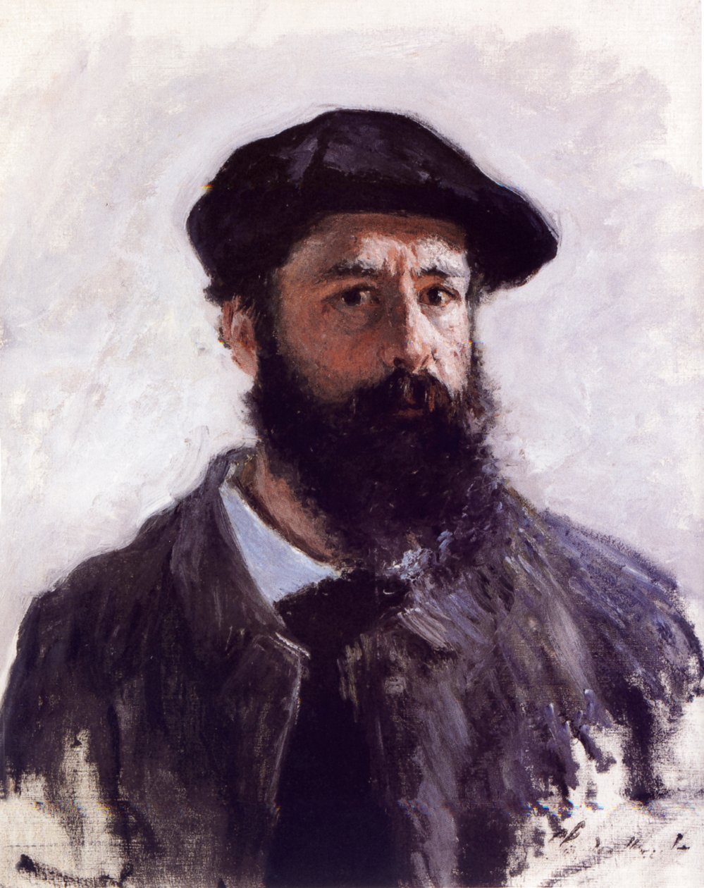 Selbstporträt mit Barett von Claude Monet