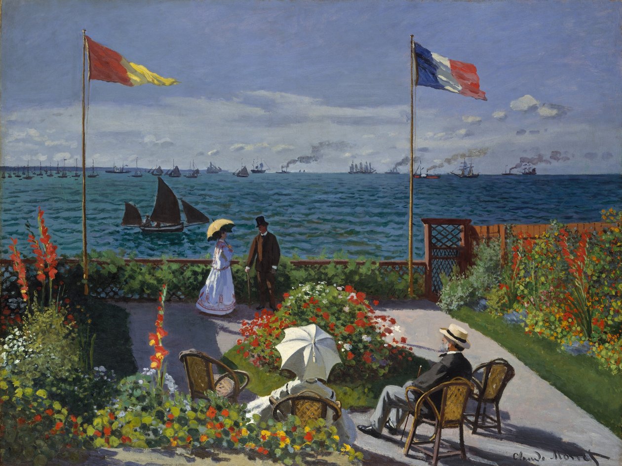 Terrasse in Sainte-Adresse von Claude Monet