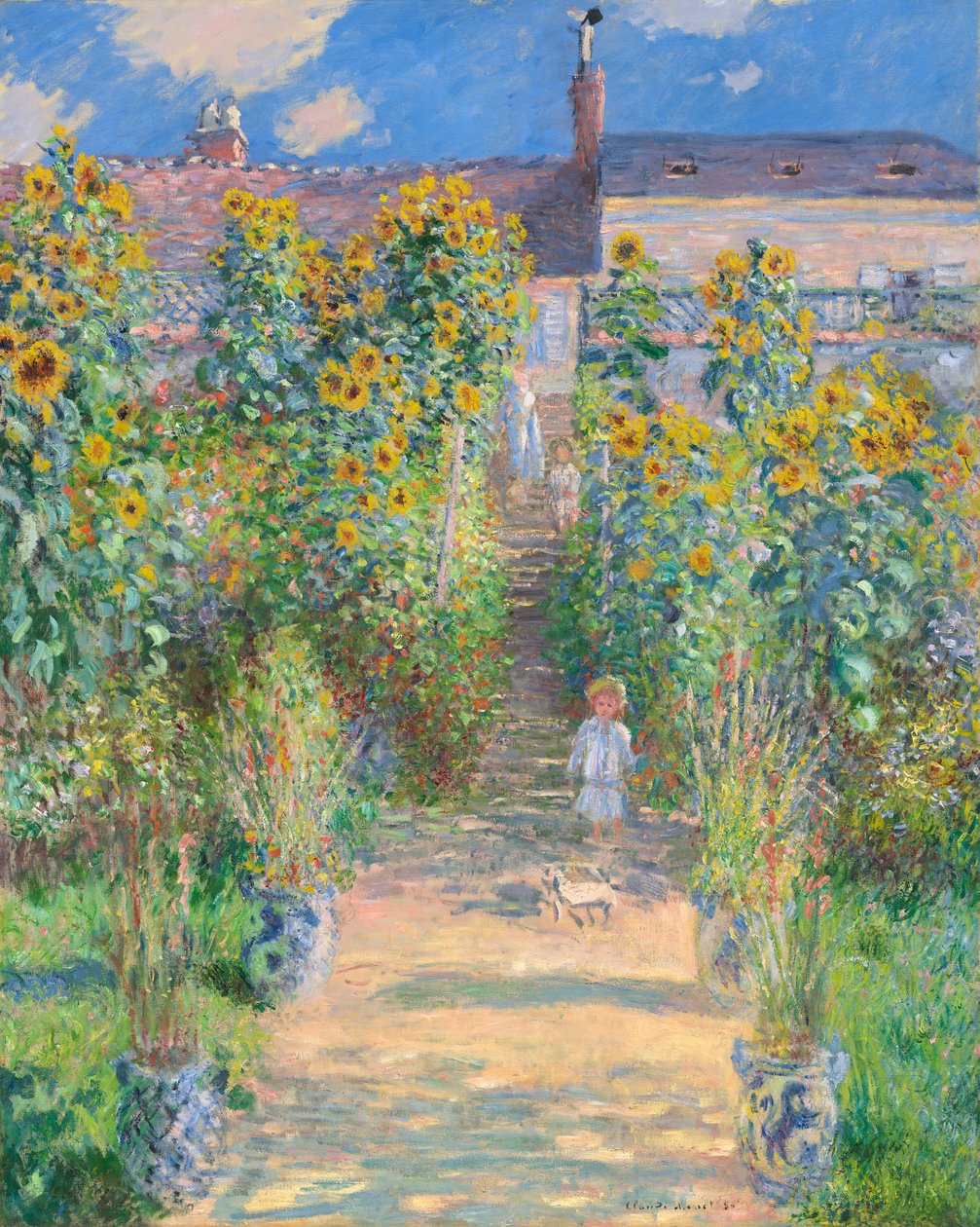 Der Garten des Künstlers in Vetheuil, 1880 von Claude Monet