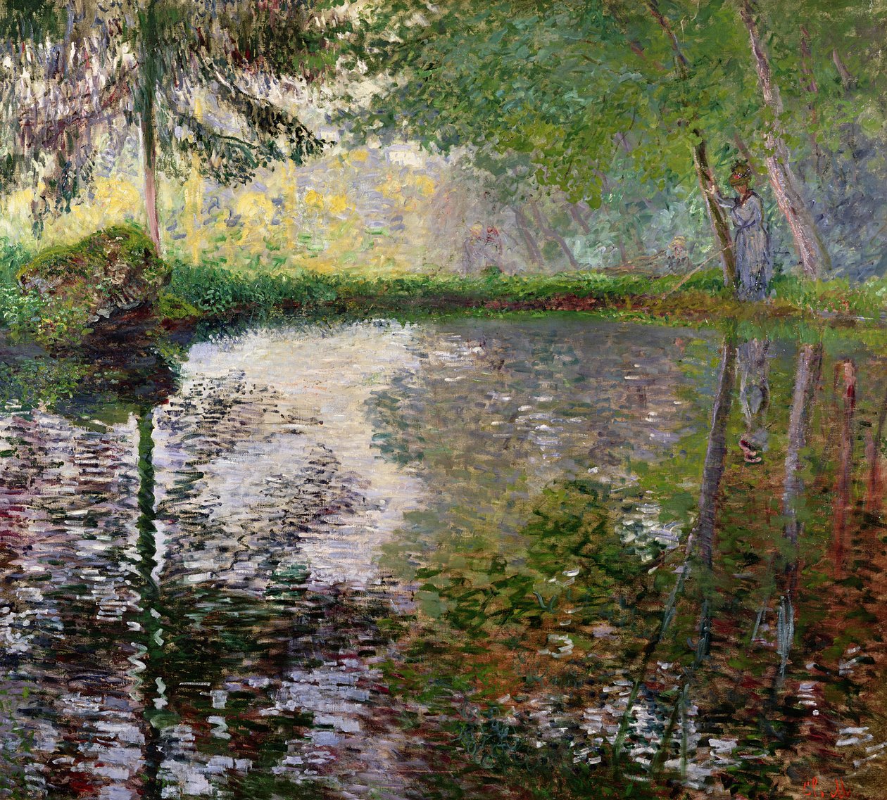 Der See bei Montgeron von Claude Monet