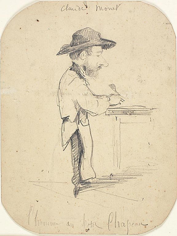 Der Mann mit dem kleinen Hut von Claude Monet