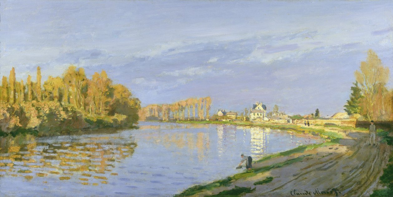 Die Seine bei Bougival, 1872 von Claude Monet