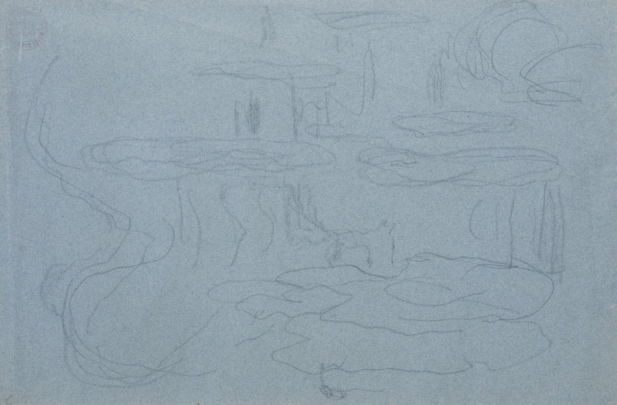 Seerosen, ca. 1918 von Claude Monet