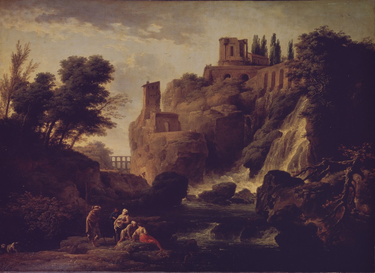 Wasserfall in Tivoli, 1747 von Claude Joseph Vernet