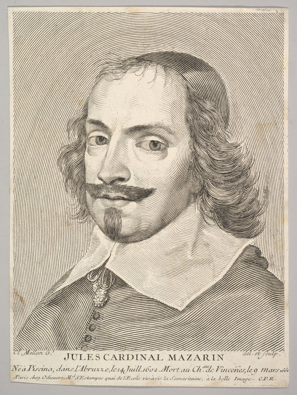 Kardinal Jules Mazarin von Claude Mellan