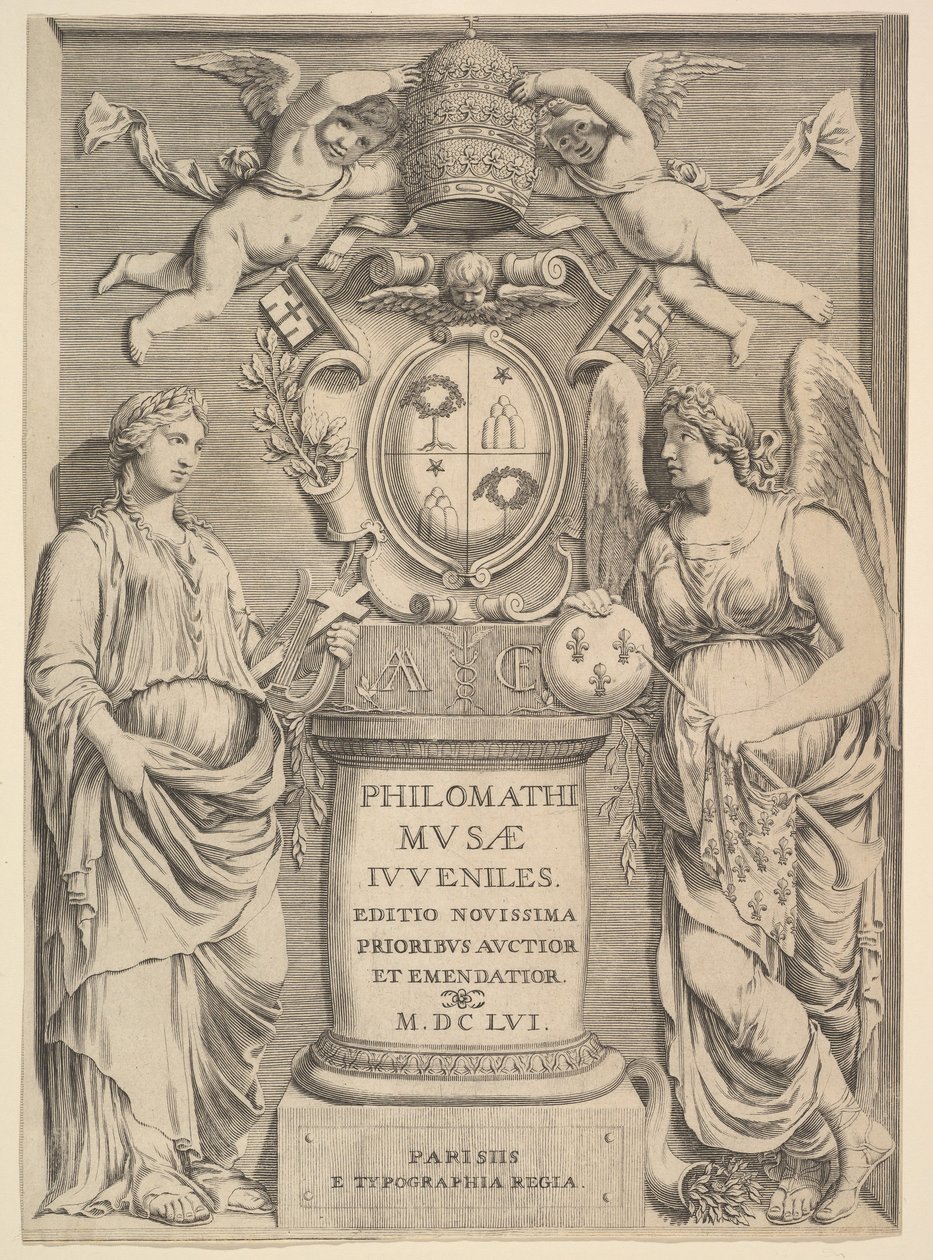 Titelseite: Philomathi Musae Juveniles, 1655 von Claude Mellan