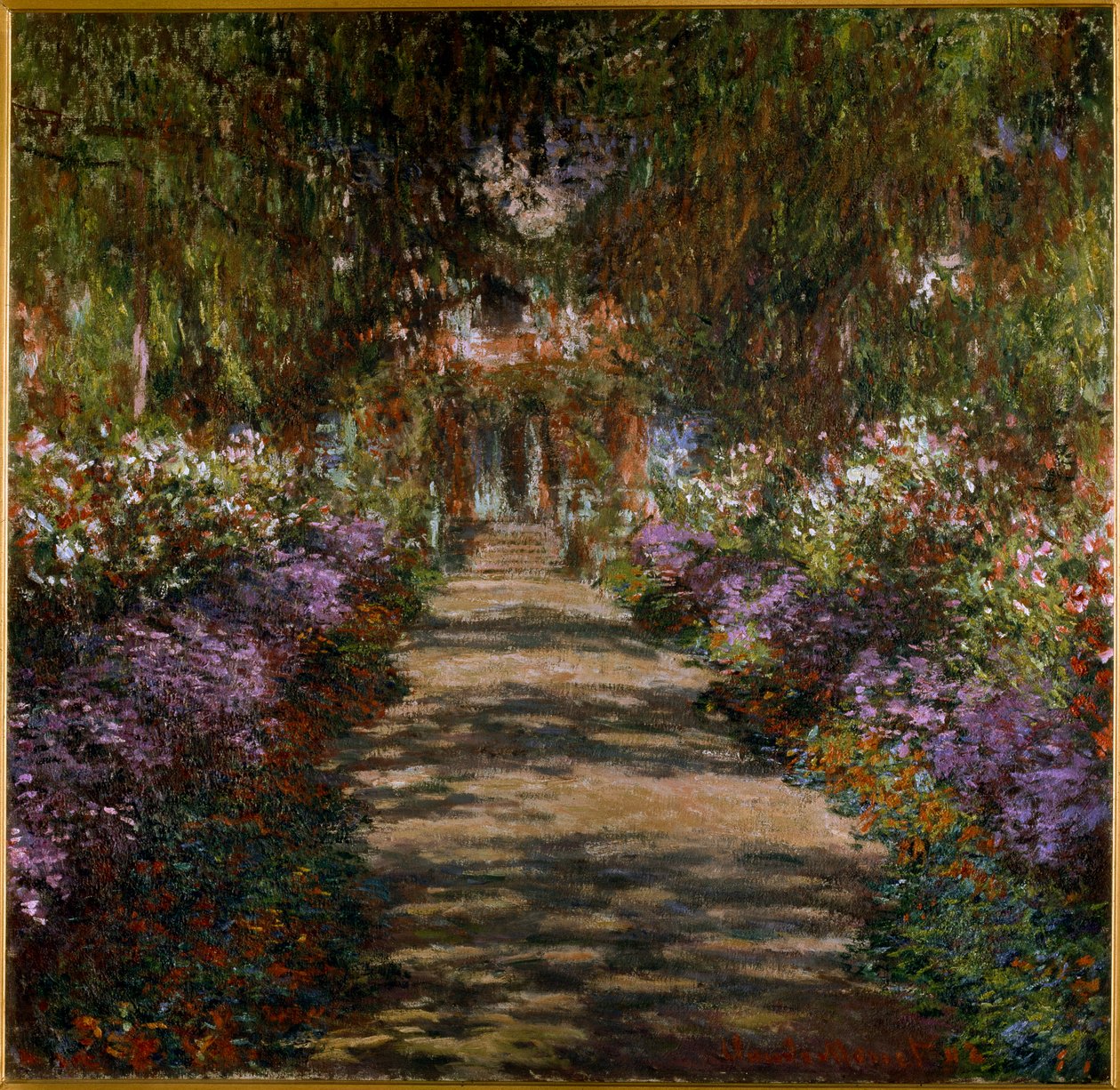 Allee im Garten von Giverny von Claude Monet