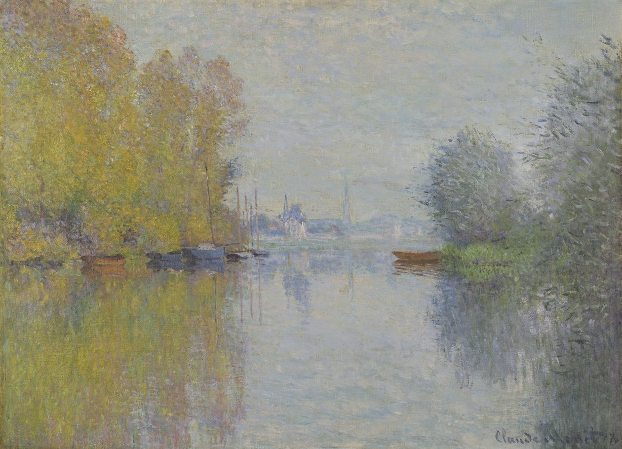 Herbst an der Seine, Argenteuil von Claude Monet