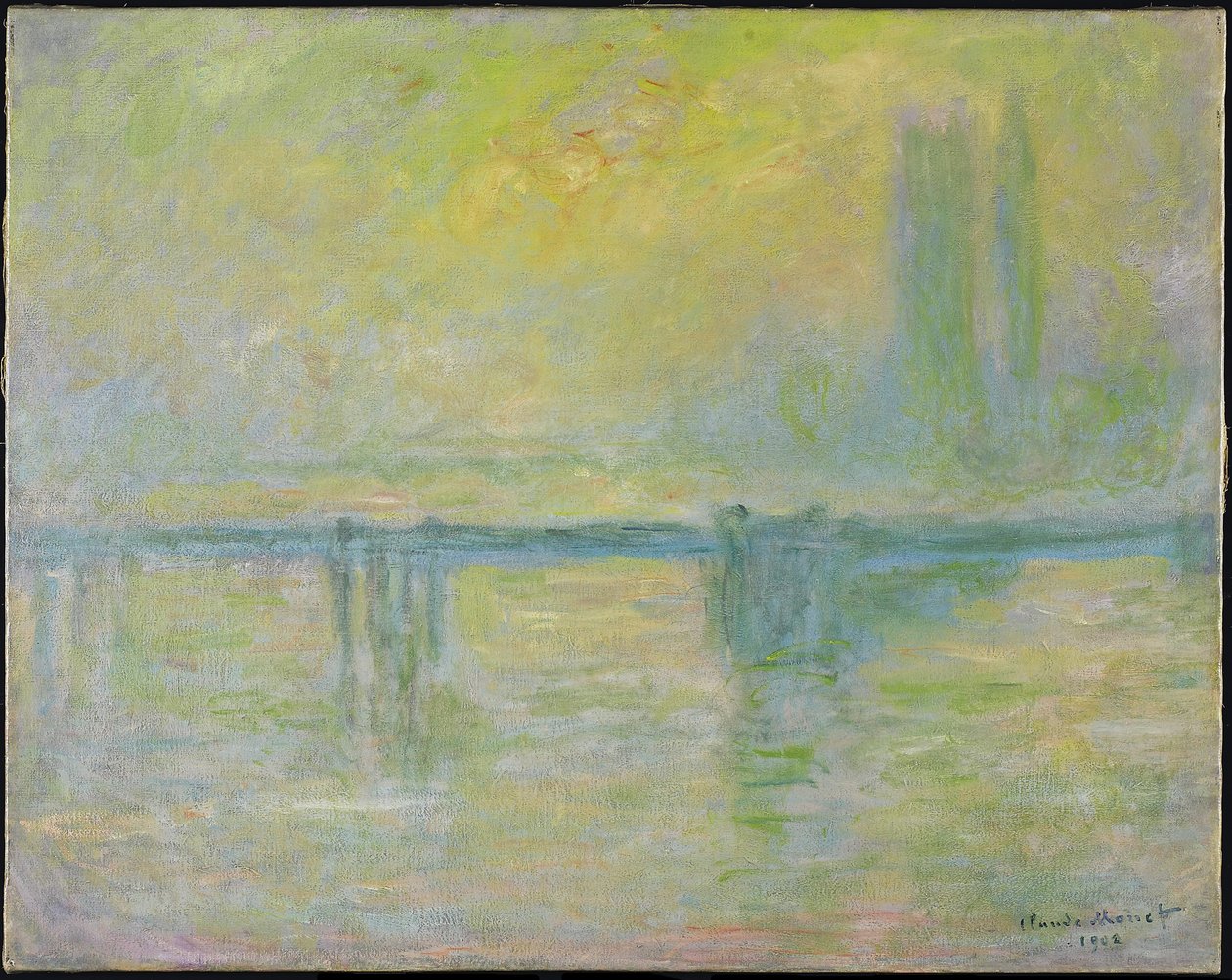 Charing Cross Bridge: Nebel, 1902 von Claude Monet