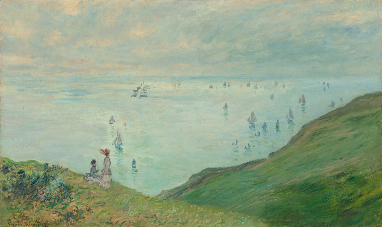 Klippen bei Pourville von Claude Monet