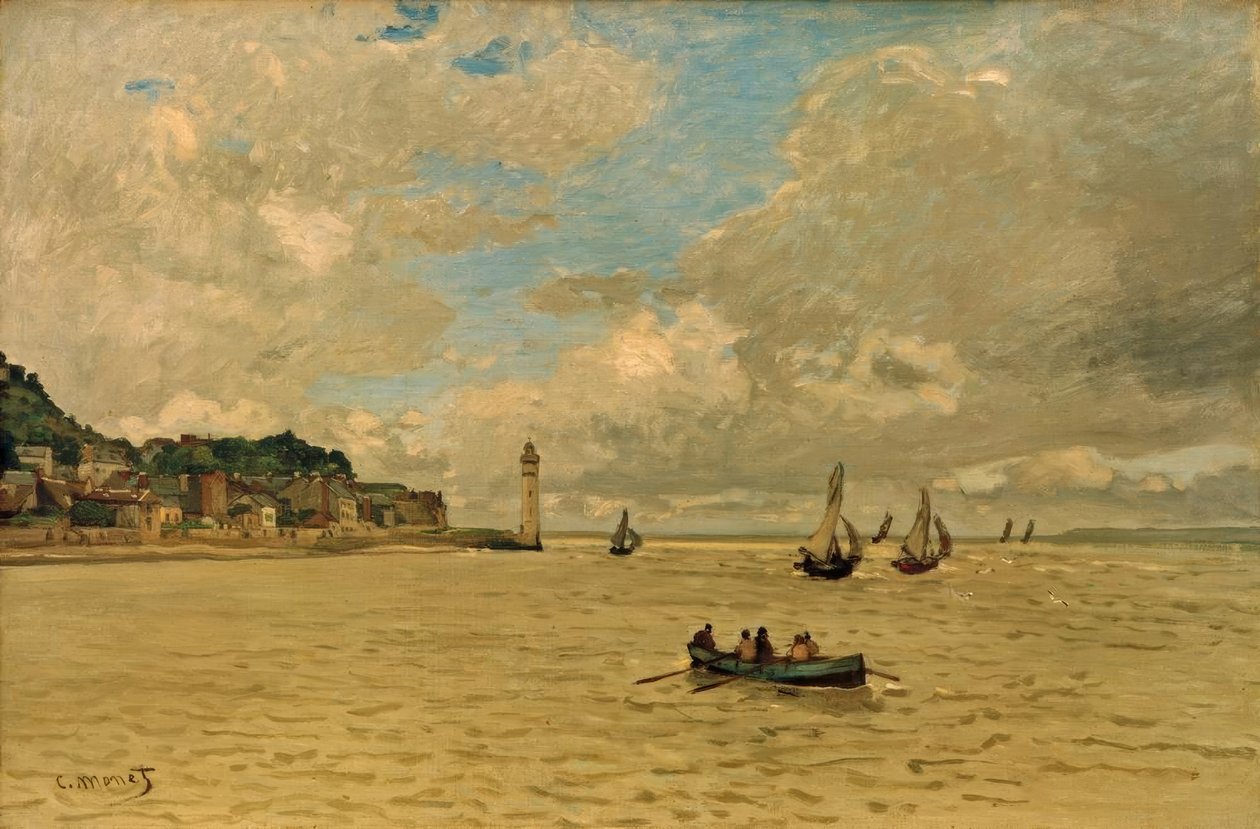 Der Leuchtturm von Honfleur von Claude Monet
