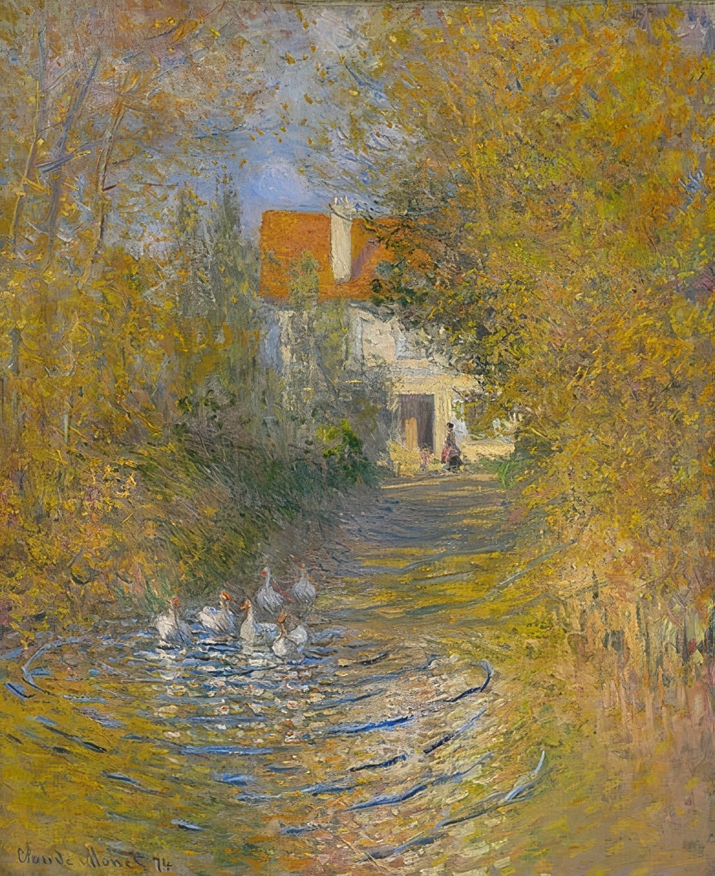 Die Gänse von Claude Monet