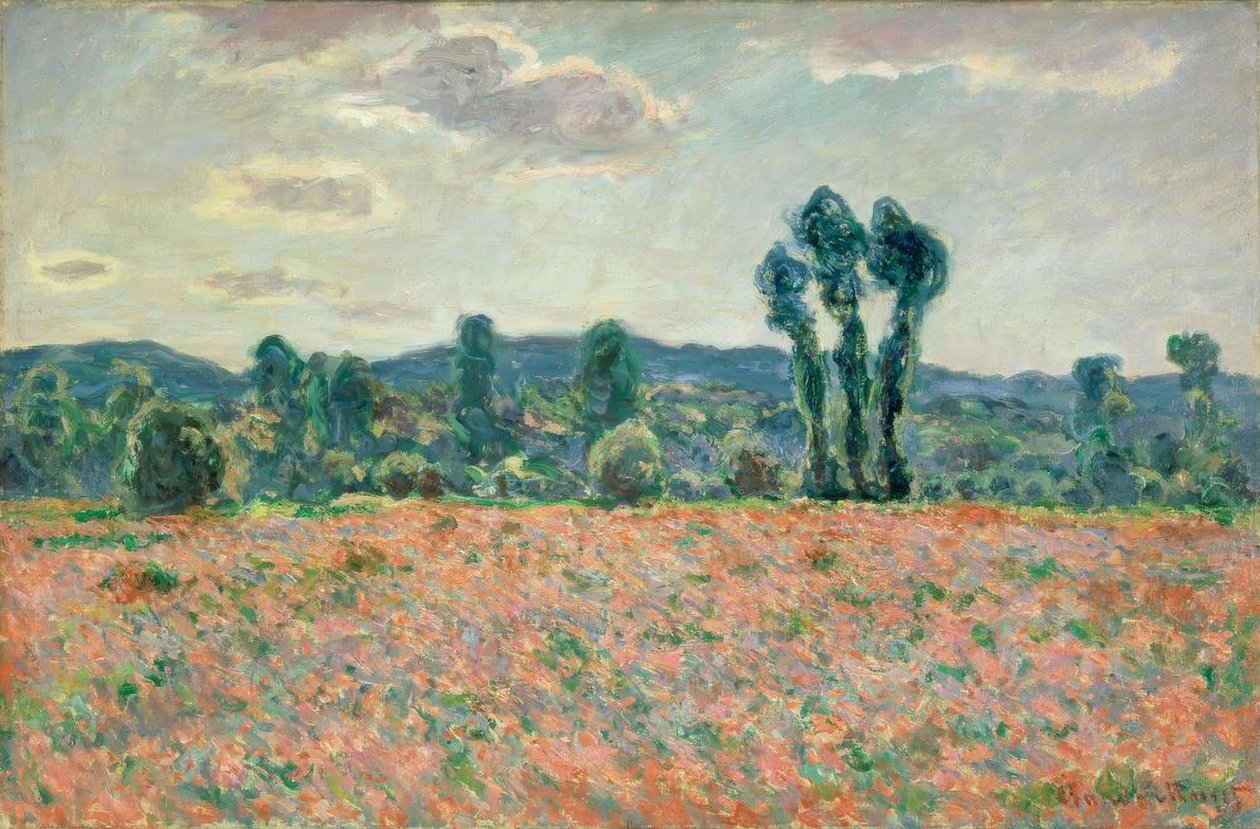 Feld mit Mohnblumen von Claude Monet