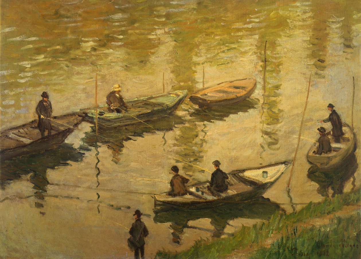Fischer an der Seine von Claude Monet