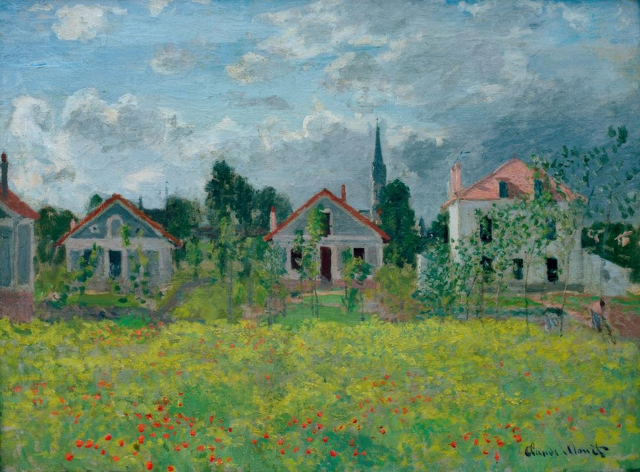 Häuser in Argenteuil von Claude Monet