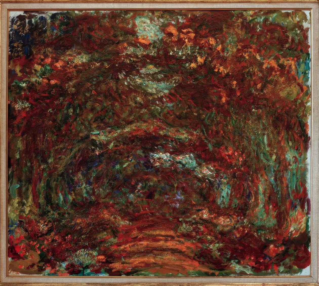 Die Rosenallee von Claude Monet