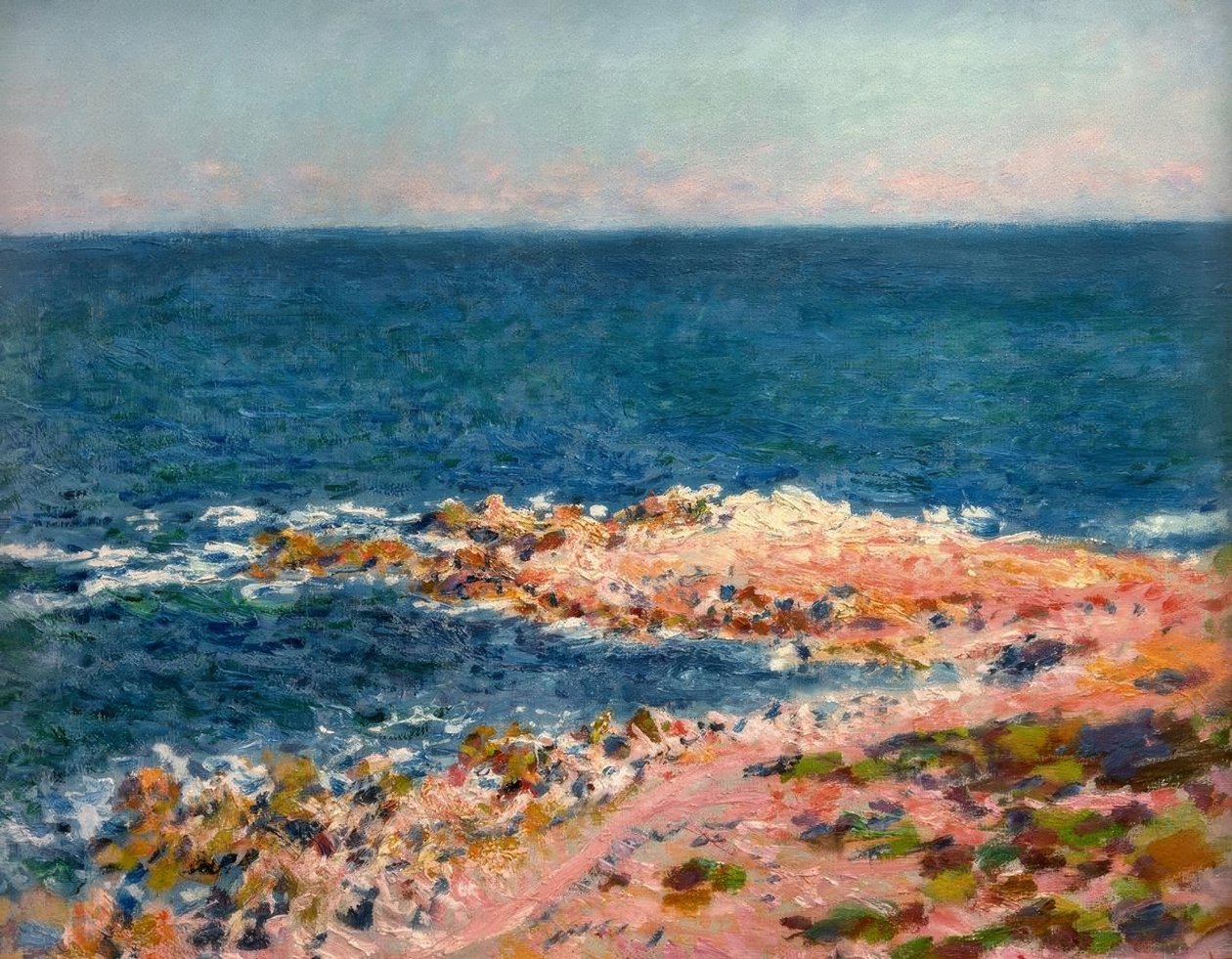 Das große Blau in Antibes von Claude Monet