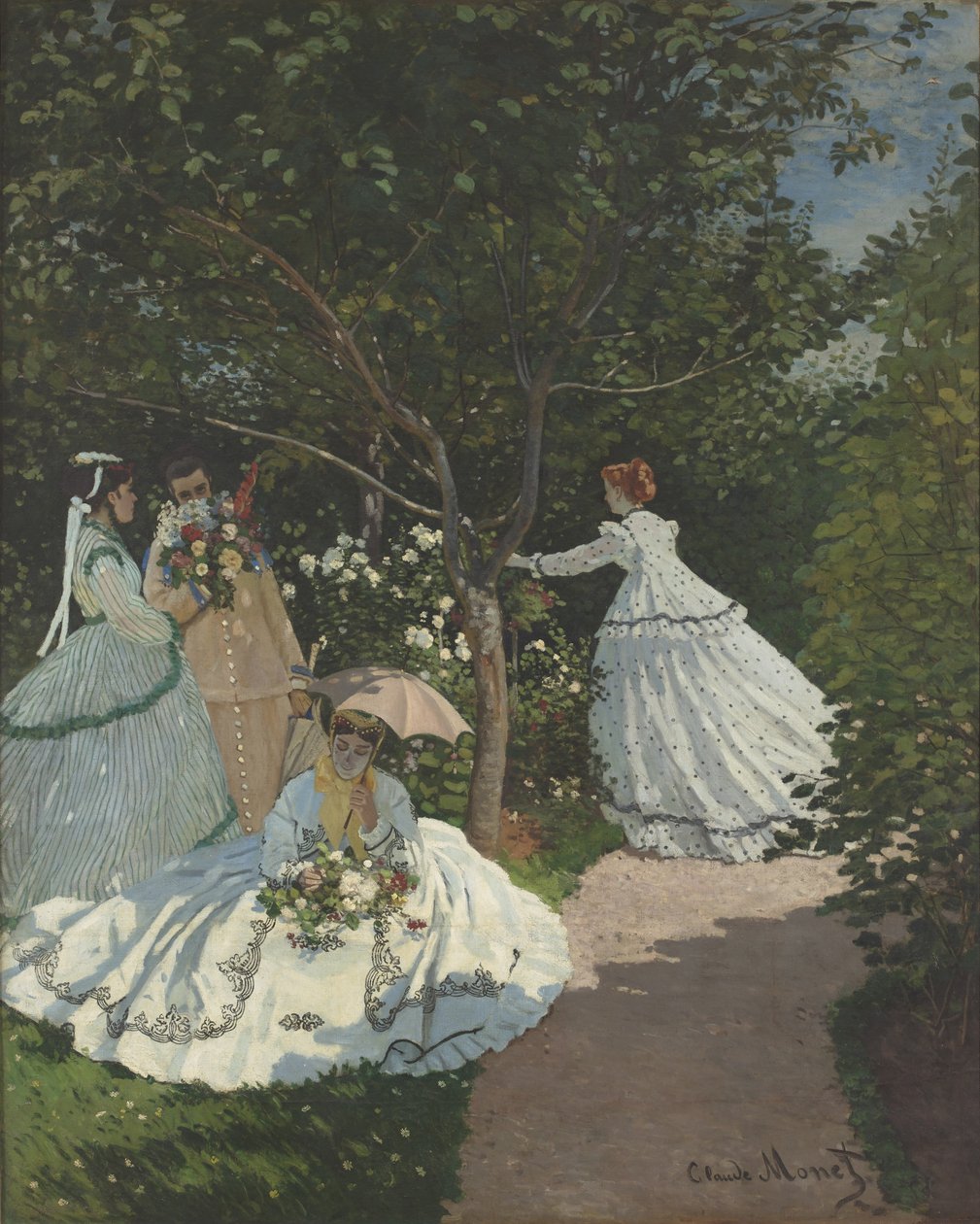 Damen im Garten von Claude Monet