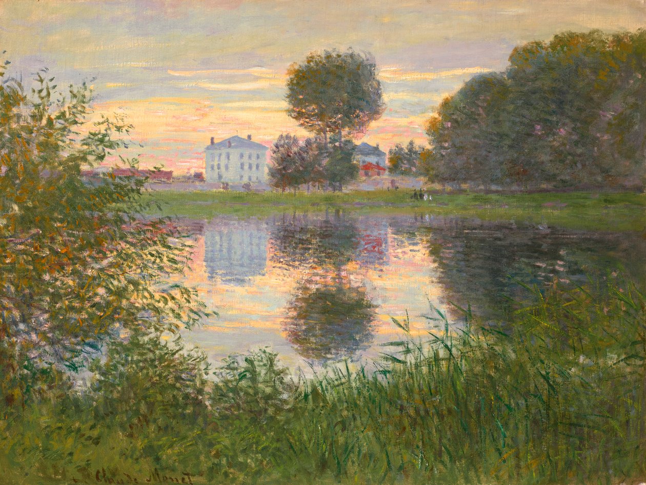 Der Baum in Kugelform, Argenteuil von Claude Monet