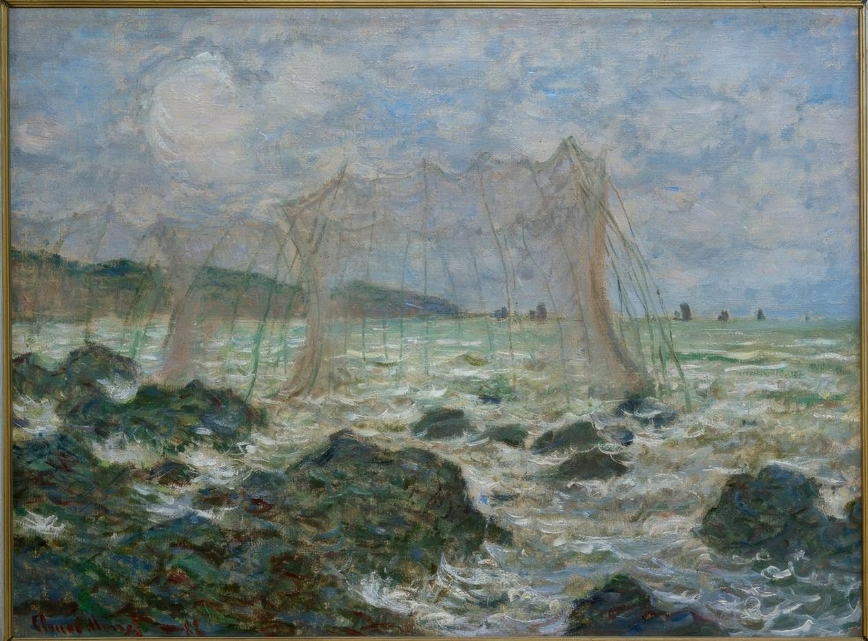 Fischpark in Pourville von Claude Monet