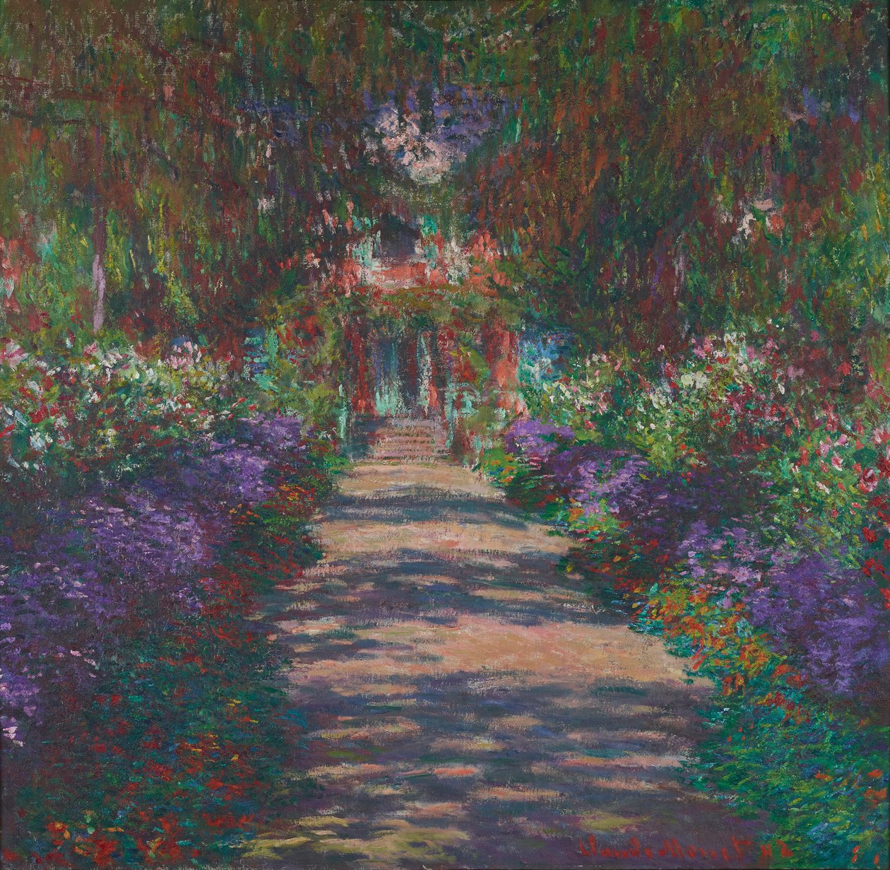Weg im Garten von Monet in Giverny von Claude Monet