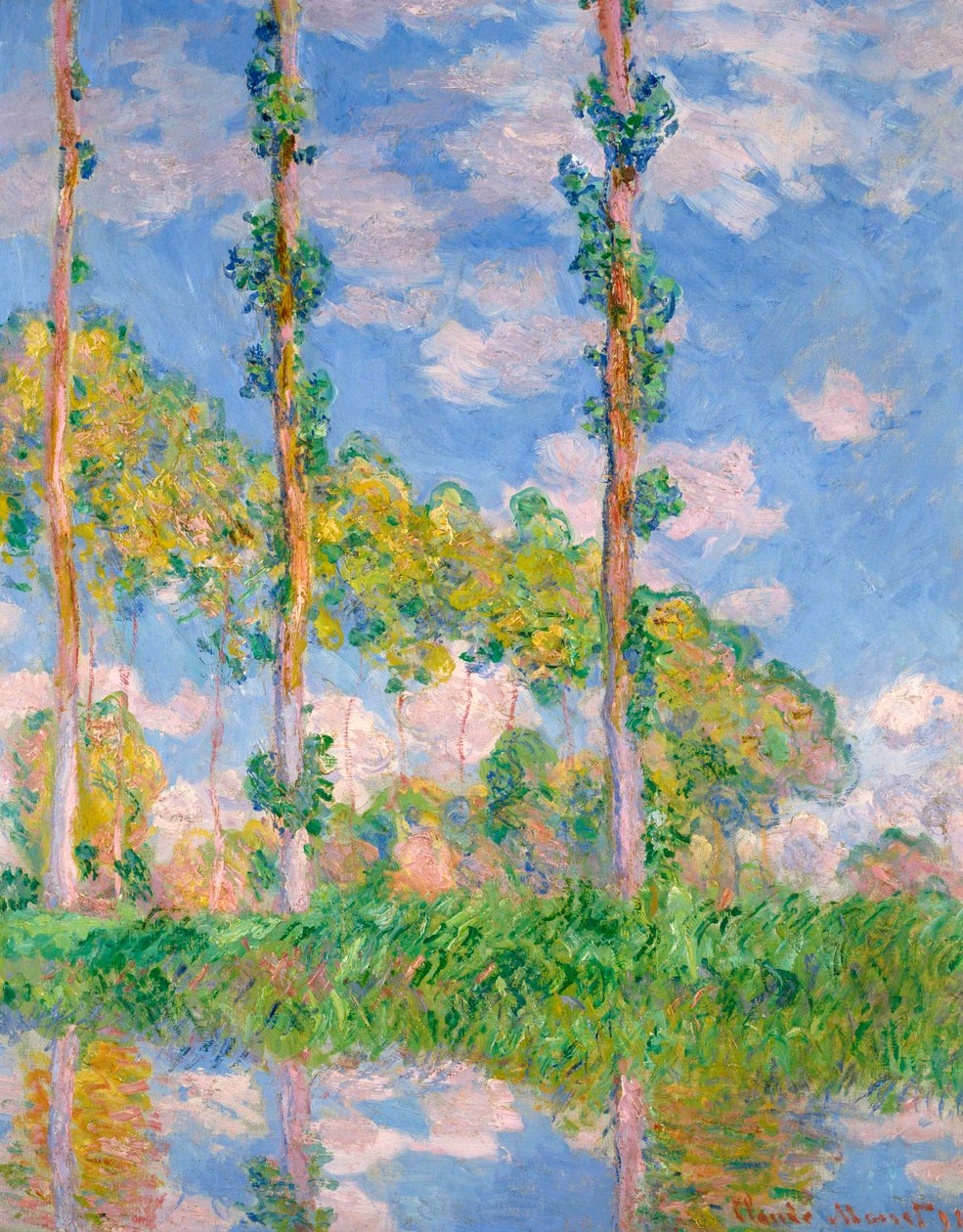 Pappeln in der Sonne von Claude Monet
