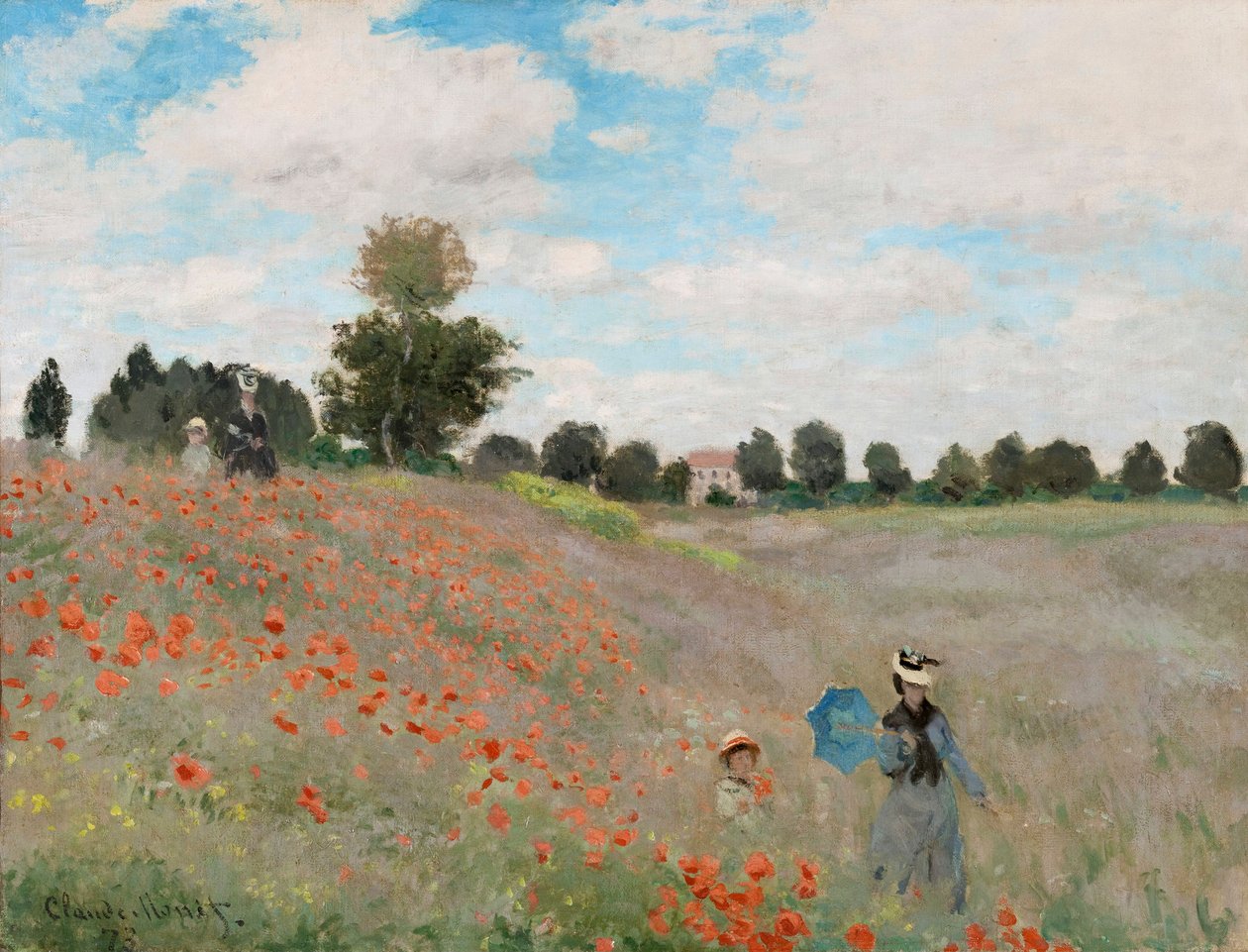 Mohnfeld, 1873 von Claude Monet