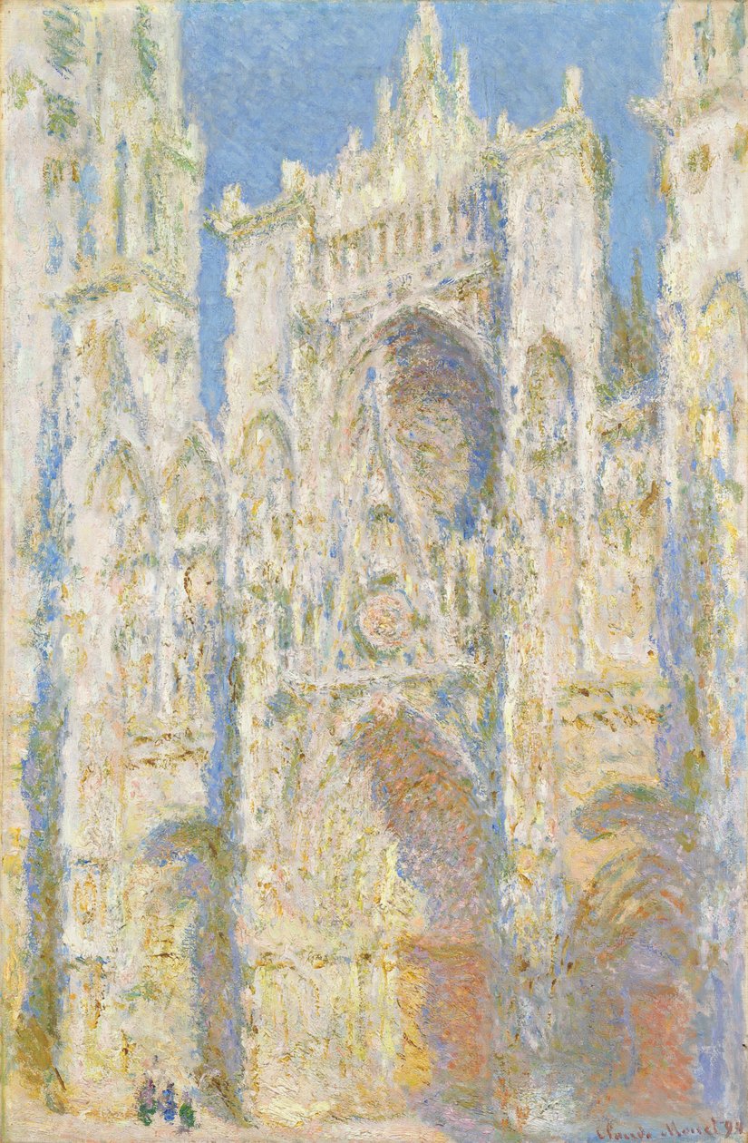 Kathedrale von Rouen, Westfassade, Sonnenlicht, 1894 von Claude Monet