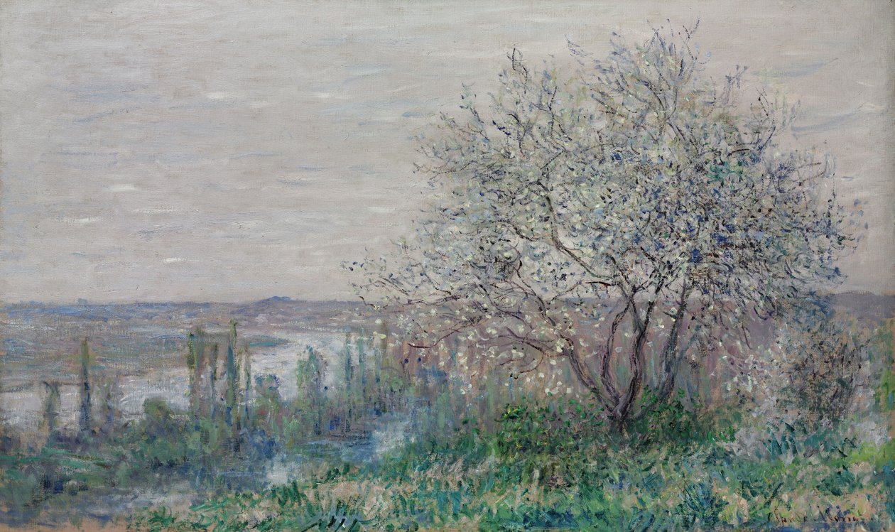 Frühlingsstimmung in Vétheuil von Claude Monet