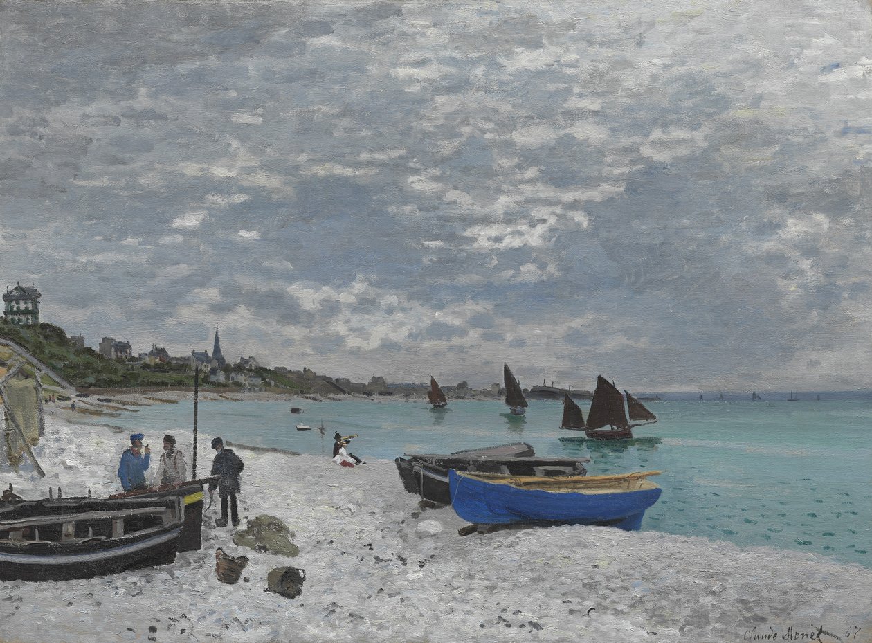 Der Strand von Sainte-Adresse, 1867 von Claude Monet